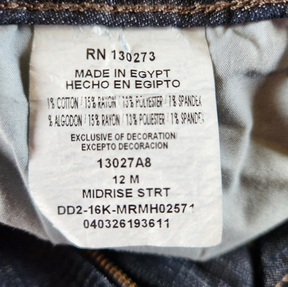 Womens Lee Riders midrise straight leg jean sz 12 - Picture 6 of 6